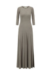 SWAYING/KNIT seamless three-quarter sleeve long skirt SW24SS2L15 gray green PS69